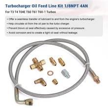 AU04 -VR - 1/8 NPT 4AN Turbo Oil Feed Line Oil Drain Line Kit for T3 T4 T3/T4 T04E T70 T66 T67 Gt35 Gt45 VR-TOL33 2024 - buy cheap