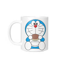 Taza creativa de Doraemon para niños, vaso de cerámica que cambia de Color, Taza de leche de café, agua del té, regalo de cumpleaños, 1 unidad, 350ml 2024 - compra barato
