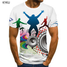 Kyku бренд музыки футболка для мужчин, цветастая Футболка с принтом вечерние аниме одежда в стиле «хип-хоп», Забавные футболки мужская летняя одежда новый тонкий 2024 - купить недорого