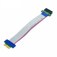 QINDIAN PCI Express Flex-Cable de relocalización PCI-E 1X a 1X, extensor de tarjeta elevadora, adaptador de Cable de cinta de extensión para minero de Bitcoin 2024 - compra barato