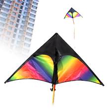 3d colorido forma de seta kite única linha voando kite diversão ao ar livre brinquedo esporte crianças brinquedo voar fácil com conectar vara linha nova 2024 - compre barato
