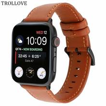 Watch Band for Apple Watch Series 5 4 3 Strap for Iwatch 38mm 42mm Leather Bracelet Accessories for Apple Watch Bands 44mm 40mm 2024 - buy cheap