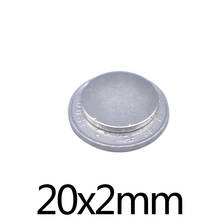 10/30/50/100pcs 20x2 Super Powerful Strong Magnetic 20mmx2mm Permanent Neodymium Magnets 20x2mm Round Magnet 20*2mm 2024 - buy cheap