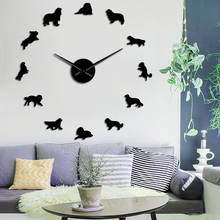 Reloj de pared 3D sin marco Cavalier King Charles Spaniel, bricolaje, perro, mascota, cachorro, tienda, decoración de pared, arte Decó, pegatinas creativas para sala de estar 2024 - compra barato