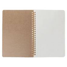 Cuaderno tipo Bullet A5 Kraft, cuaderno con cuadrícula de puntos, libro en blanco, diario en espiral, planificador semanal, suministros de oficina y escuela, W91A 2024 - compra barato