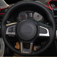 Diy couro artificial preto volante do carro capa para volkswagen golf 6 mk6 vw polo mk5 2010-2013 antiderrapante resistente ao desgaste 2024 - compre barato