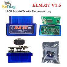 Супер Мини ELM 327 Bluetooth V1.5 PIC18F25K80 Мини ELM327 1,5 OBD2 автомобильный диагностический инструмент поддержка J1850 протоколы Бесплатная доставка 2024 - купить недорого