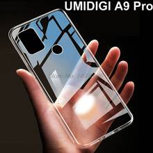 Capa protetora para telefone celular para umidigi a9 pro, capa de vidro de silicone macio tpu, tampa traseira bumper umi a9 2024 - compre barato