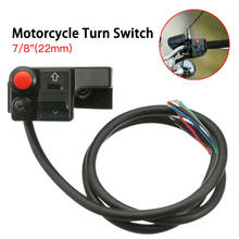 Universal 7/8" 22mm Motorcycle Handlebar MountPush Button Horn Beam Turn Switch 2024 - buy cheap