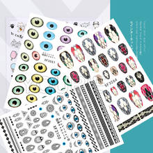 Nail Decals 3D Eyes Nail Sticker Self-adhesive DIY Sticker Decals Tips Snake Head Manicure Nail Art Decals Design Decoration 2024 - buy cheap