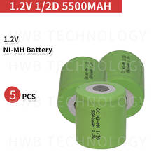 5 PCS/lot brand new Original New 1.2V 1/2D type 5000mAh High Capacity 1/2 D Ni-MhNi Mh Rechargeable Battery Free Shipping 2024 - buy cheap