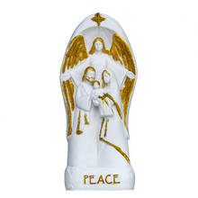 Estatua de Jesús, estatuilla religiosa de resina, Estatua de la Sagrada Familia, decoración del hogar, regalo de Navidad 2024 - compra barato