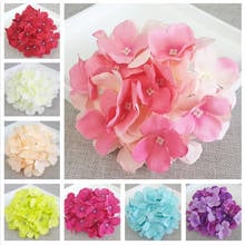 12Colors 15CM Artificial Hydrangea Decorative Silk Flower Head For Wedding Wall ArchDIY Hair Flower Home Decoration accessory 2024 - buy cheap