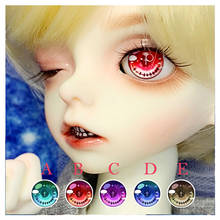 Boneca olhos 12mm 5 cores 10mm-24mm boneca acrílico olhos para 1/12 1/8 1/6 1/4 1/3 bjd sd boneca acessórios bjd olhos 2024 - compre barato