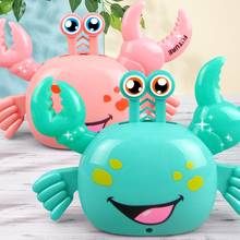 360 Degree Walking Cartoon Electric Crab with LED Music Educational Kids Toy Funny Interactive Toy gift for children Xmas 2024 - buy cheap