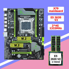 Материнская плата HUANAN ZHI X79 LGA2011 со слотом M.2, процессор RAM combos Xeon E5 2620 V2 CPU 8G(2*4G) DDR3 RECC, гарантия 2 года 2024 - купить недорого