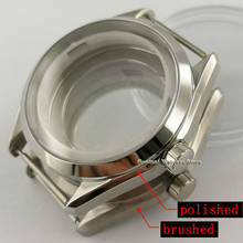 41mm Silver Polished/Brushed Watch Case Suitable For NH35 NH36 ETA 2836,Mingzhu/DG 2813/3804,Miyota 8205/8215 Movement 2024 - buy cheap