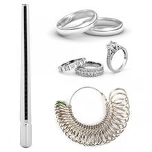 Dedo de medição de tamanho mandrel vara anel sizer dedo anel calibre jóias ferramenta japão tamanho joalheiro anel preciso mandril vara 2024 - compre barato