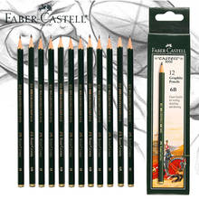 Lápis de desenho profissional faber-castell 9000, caixa com 12 peças, 16 tipos de lápis de desenho cinza, não é fácil de quebrar 2024 - compre barato
