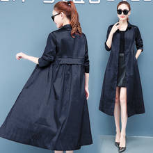 Spring Autumn Long Trench Coats 2020 New Korean Long Middle-aged Lady Windbreaker Female Coat B58 2024 - buy cheap