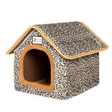 Casa plegable para mascotas, cama con cojín suave, antideslizante, cálida, para invierno 2024 - compra barato