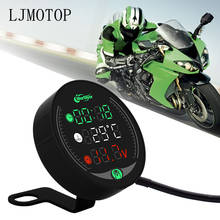 Testador de motocicleta com display led, à prova d'água, voltímetro multifuncional, para yamaha, bt1100, xjr400, mt, 07, 09, 10, fz, 07, 09, fz6, fazer 2024 - compre barato