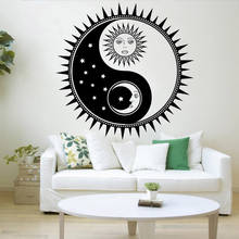 Sun And Moon Wall Decal Bedroom Decor Accessories Vinyl Yin Yang Self-adhesive Wall Sticker Home Decoration Living Room Y945 2024 - buy cheap