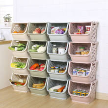 Japanese Kitchen Fruit And Vegetable Storage Basket Can Be Stacked Multi-Function Storage Basket Plastic Pp Bathroom Corner Stor 2024 - buy cheap