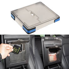 For Tesla model 3 Organizer Hidden Transparent Storage Box Car Accessories Car Armrest Box Cover Storage Box 2024 - buy cheap