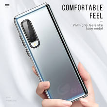 Funda enchapada transparente para Samsung Galaxy, plegable, Original, ultrafina, anticaída, protectora, dura 2024 - compra barato