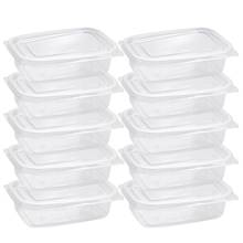 10/20/30/40 pcs Disposable Plastic Boxes with Cover Portable Fruits Case One-off Takeout Food Containers for Home Shop 2024 - buy cheap