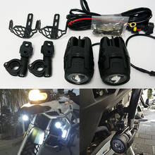 Lâmpada led auxiliar de farol de neblina para motocicleta bmw, r1200gs adv f800gs f700gs f650gs k1600, 2024 - compre barato