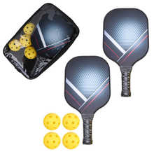 Portable Pickleball Paddle Set Glass Fiber Lightweight Racket Ball Cricket Bat Kit With 2 Paddles 4 Balls 1 Racket Cover 2024 - купить недорого