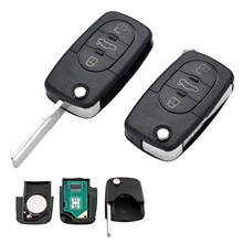 2Pcs 433MHz 3 Button Remote Key 4DO837231A Uncut Flip Remote Key ID48 Chip For Audi A3 A4 A8 Quattro A6 Allroad TT RS4 2024 - buy cheap