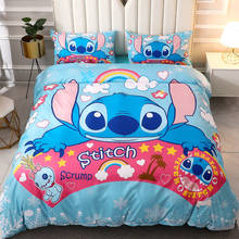 Disney Lilo & Stitch Bedding Set Comfortable Duvet Cover Children Bedspread Kids Boys Girls Home Textiles Home Bedroom Decorate 2024 - buy cheap