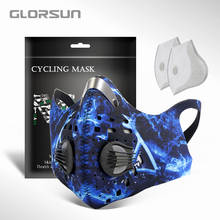 GLORSUN Заказная Неопреновая Пылезащитная маска pm2.5 для велосипедного велосипеда, мотоцикла, маска с активированным углем, Пыленепроницаемая маска для лица 2024 - купить недорого