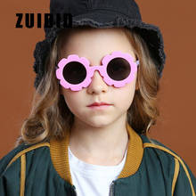 Солнцезащитные очки для детей, для девочек и мальчиков, круглые солнцезащитные очки с цветами, спортивные очки на открытом воздухе, UV400 Oculos 2024 - купить недорого