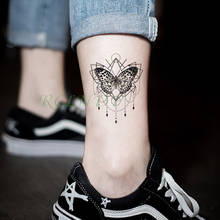 Tatuagem temporária impermeável adesivo borboleta falso tatto flash tatoo tatouage pulso pé mão braço para menina 2024 - compre barato