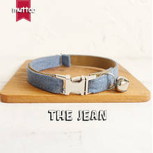 10pcs/lot MUTTCO Retailing fashion handmade cat collar THE BLUE JEAN cat collar 2 sizes UCC035 2024 - buy cheap