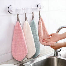 Coral Fleece Handable Hand Towel Bathroom Kitchen Towel Absorbent Wipe Plush Hand Towel 2024 - buy cheap