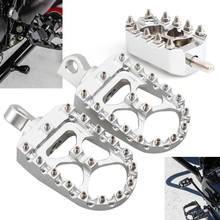 Clavijas plateadas para pies gordos de motocicleta, pedales de freno de cambio de marchas, para Harley, Touring, Softail, Dyna, Sportster, Chopper 2024 - compra barato