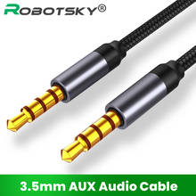 3.5mm AUX Extension Cable 3.5mm Jack male to male Audio Cable for Speaker Headphones Car for Xiaomi Redmi 5 plus AUX Cord 1/2/3M 2024 - купить недорого