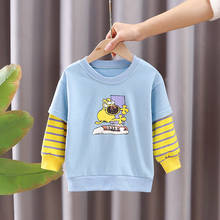 Ropa deportiva para niños y niñas, sudadera de algodón con capucha, camiseta informal, novedad de primavera y otoño de 2021 2024 - compra barato