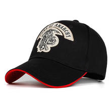 2018 new Baseball Cap SOA Sons of Anarchy Skull Embroidery Casual Snapback Hat Fashion High Quality Racing Motorcycle Sport 2024 - buy cheap