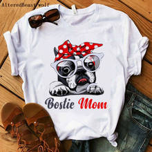 Women 2020 Boslie Mom Mama Bandana T-shirt Printed Fashion Tshirt Female Cartoon Casual Funny Short Sleeve Harajuku Clothes 2024 - buy cheap