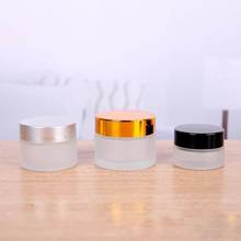 200pcs 5g Frosted Amber Glass Jars Bosx Cosmetic Cream Bottle Facial Cream Silver Cap Glass Case cosmetic storage containers jar 2024 - buy cheap