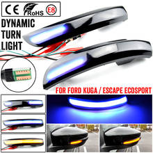 Flowing Water Blinker Light Bicolor LED Dynamic Turn Signal Blinker Light For Ford Kuga Escape EcoSport 2013 2014 2015-2018 2024 - buy cheap