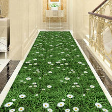 3D Green Lawn Hallway Corridor Carpet Soft Hotel Aisle Rug Kitchen Runners Bedroom Rugs Kitchen Mat Modern Area Rug Living Room 2024 - buy cheap