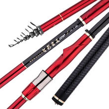 3# 5# 3.6M 4.5M 5.4M 6.3M Rock Fishing Rod Super Hard Carbon Telescopic Wedkarstwo Olta Black Pit Long Section Spinning Sticks 2024 - buy cheap