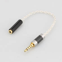 Audiocrast 3,5 мм TRRS сбалансированный штекер 2,5 мм TRRS сбалансированный женский Hi-End аудио адаптер посеребренный кабель 2024 - купить недорого